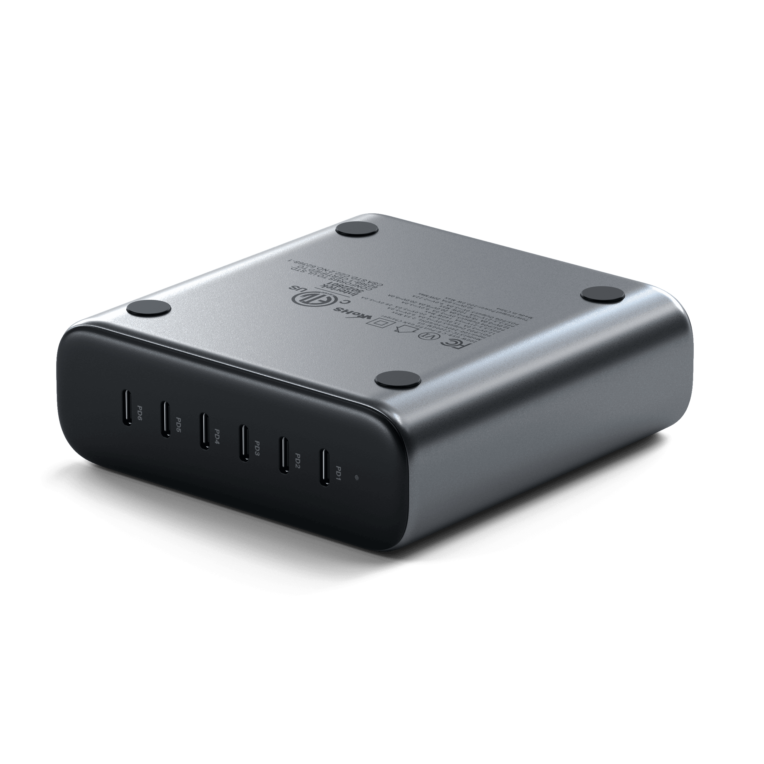 200W USB-C 6-Port GaN Charger