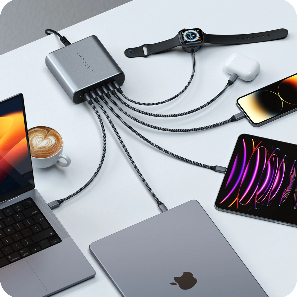 200W USB-C 6-Port GaN Charger
