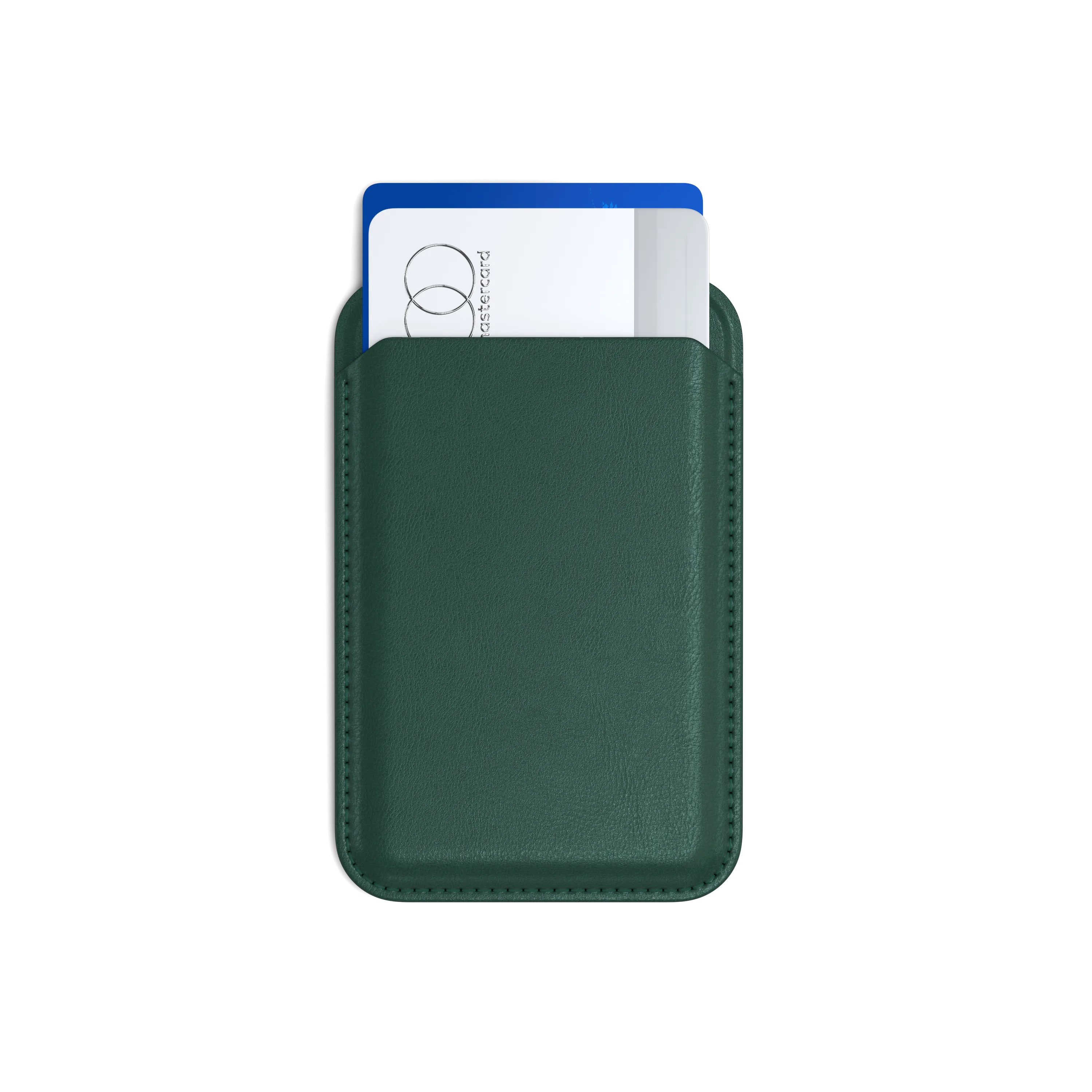 Vegan-Leather Magnetic Wallet Stand
