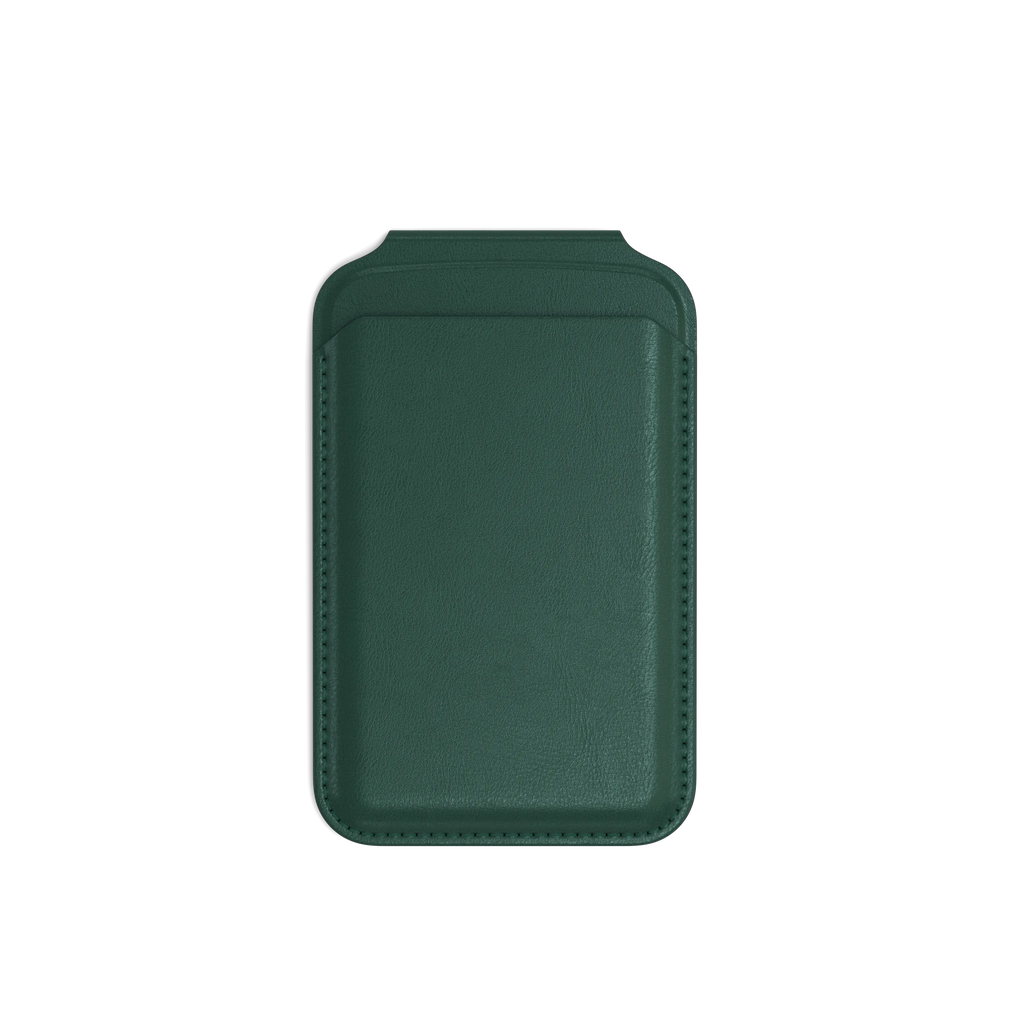 Vegan-Leather Magnetic Wallet Stand