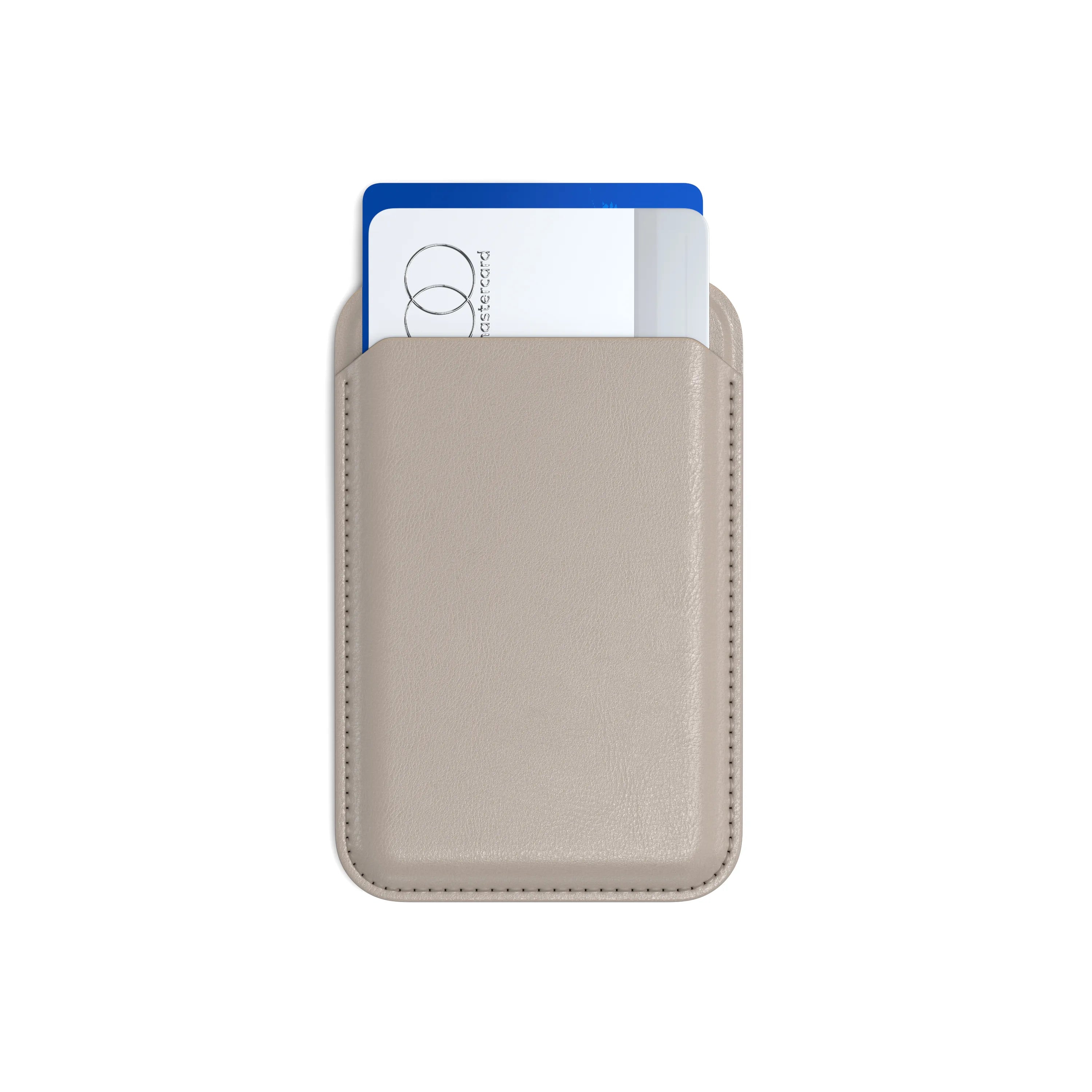 Vegan-Leather Magnetic Wallet Stand