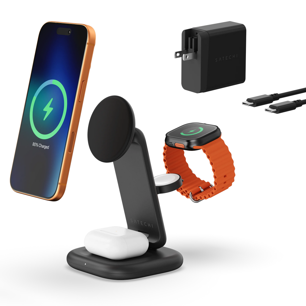 3-in-1 Foldable Wireless Charging Stand with Qi2 25W