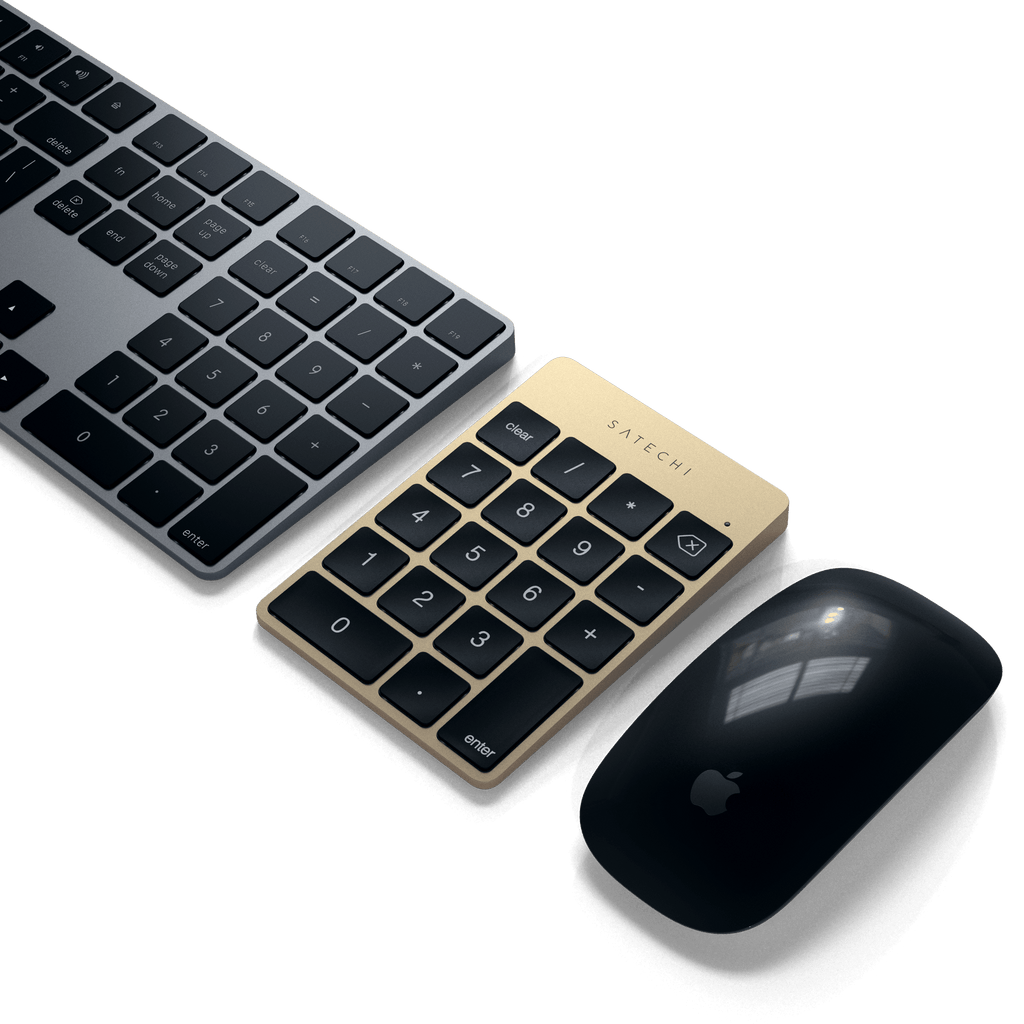 Aluminum Slim Rechargeable Bluetooth Keypad