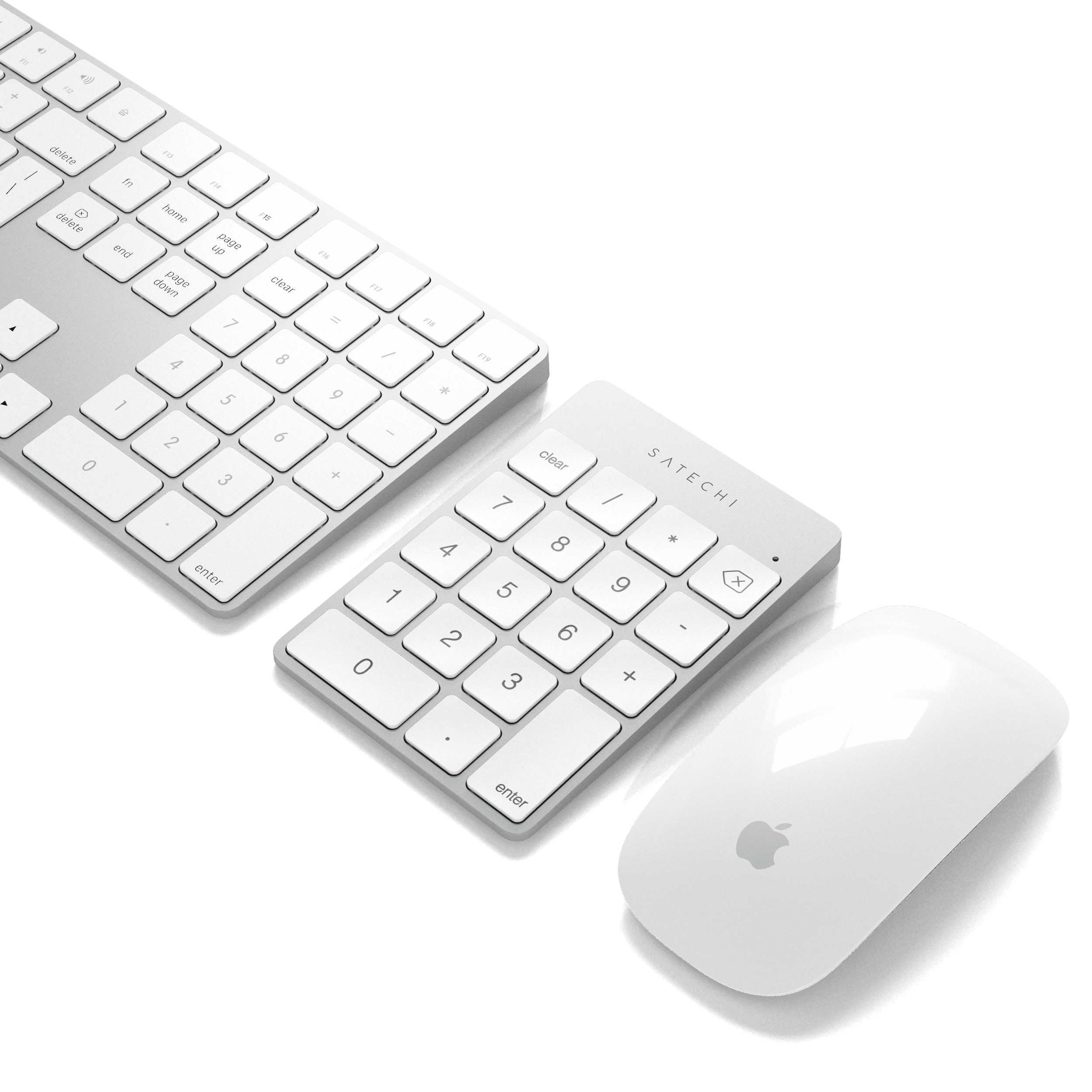 Aluminum Slim Rechargeable Bluetooth Keypad