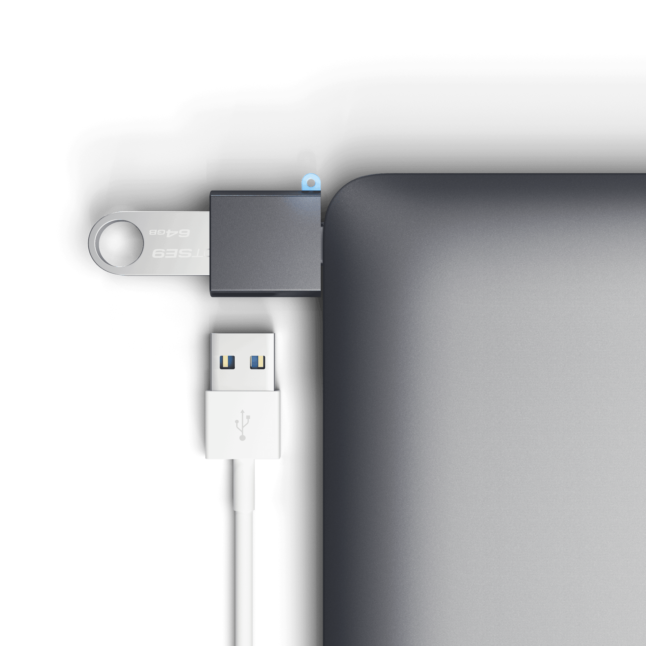 Aluminum USB-C to USB-A 3.0 Adapter