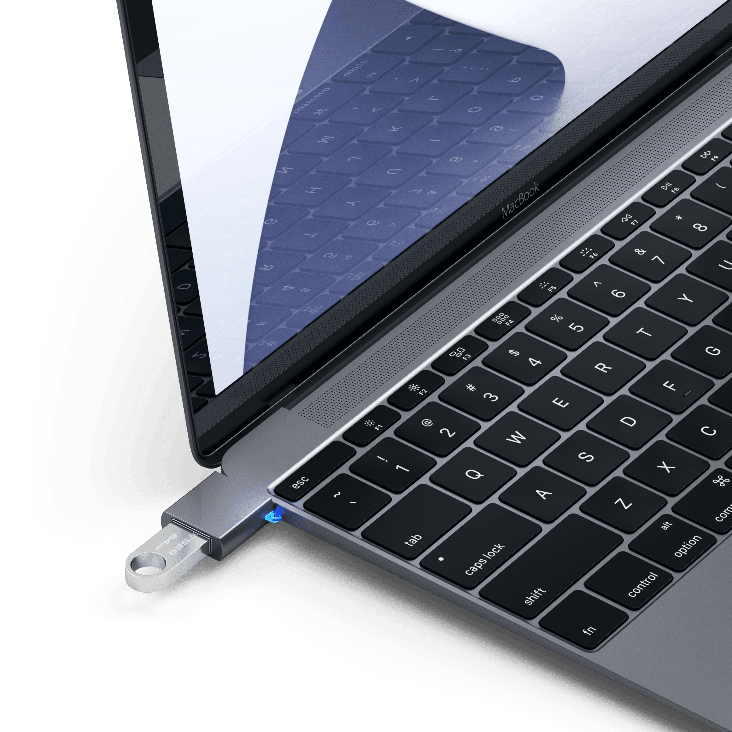 Aluminum USB-C to USB-A 3.0 Adapter