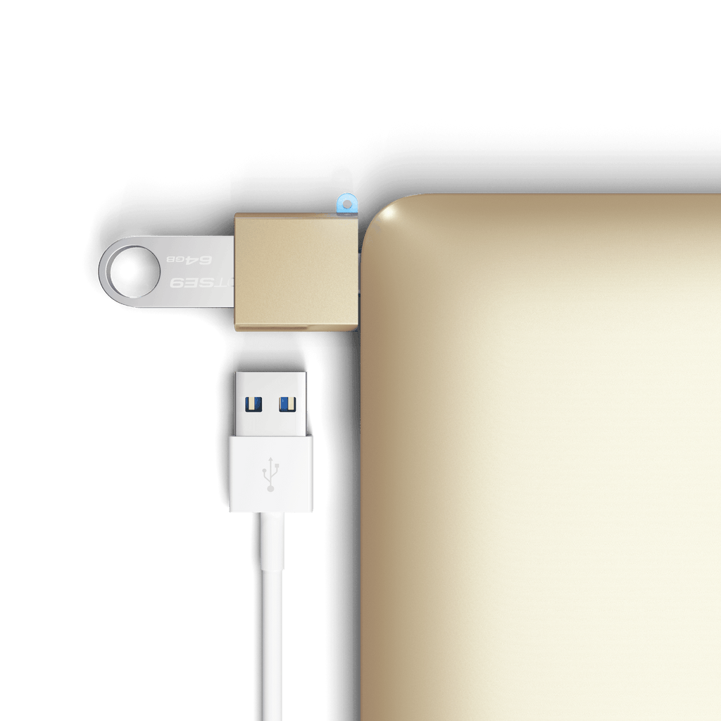 Aluminum USB-C to USB-A 3.0 Adapter
