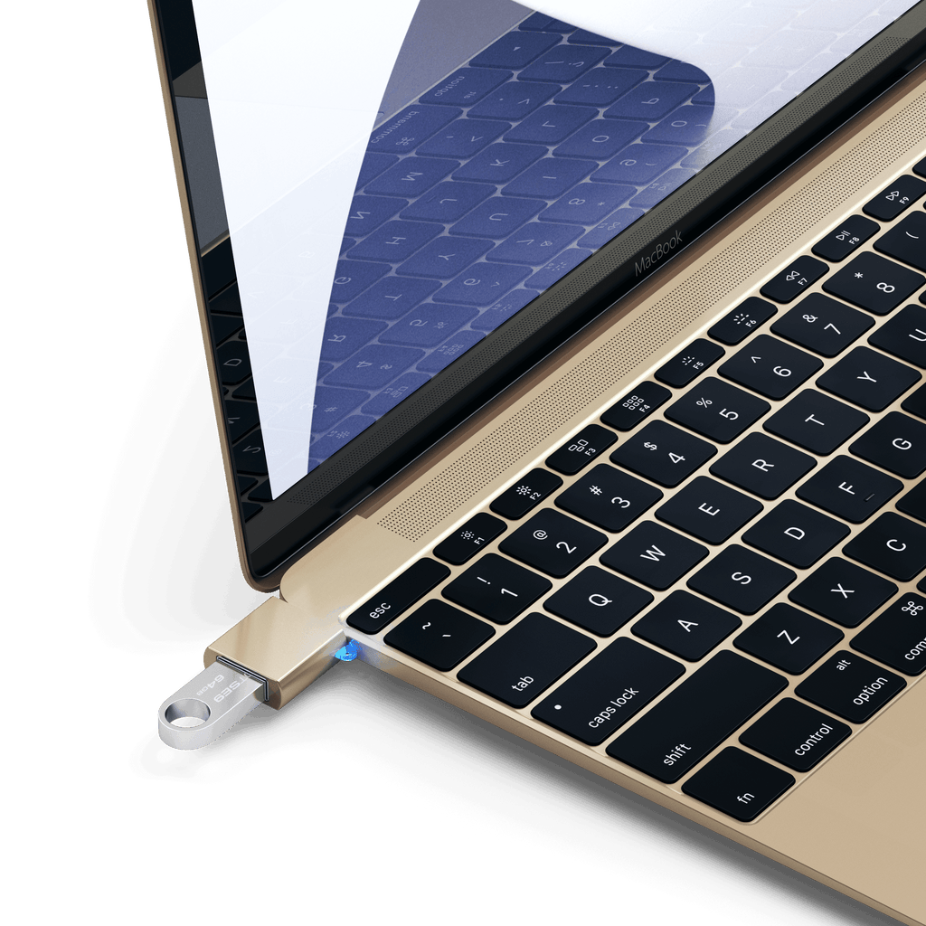 Aluminum USB-C to USB-A 3.0 Adapter
