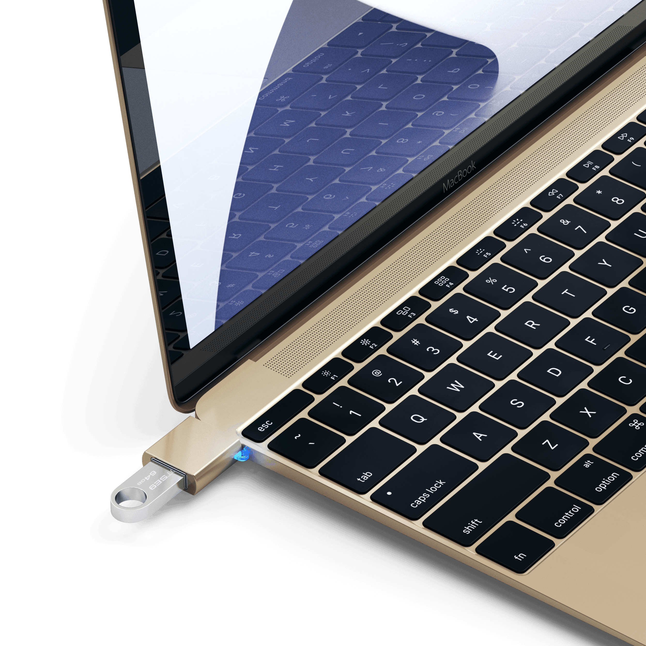 Aluminum USB-C to USB-A 3.0 Adapter