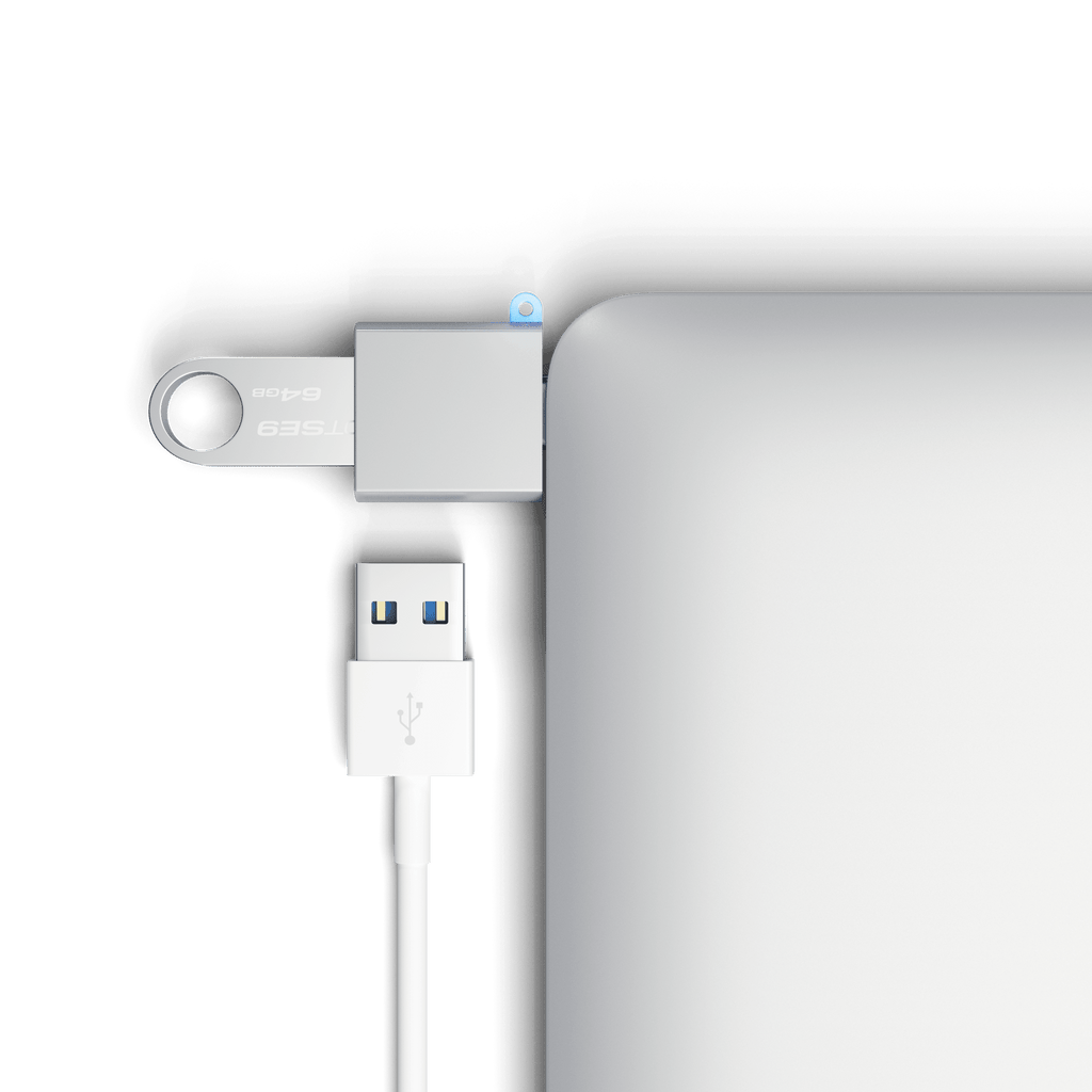 Aluminum USB-C to USB-A 3.0 Adapter
