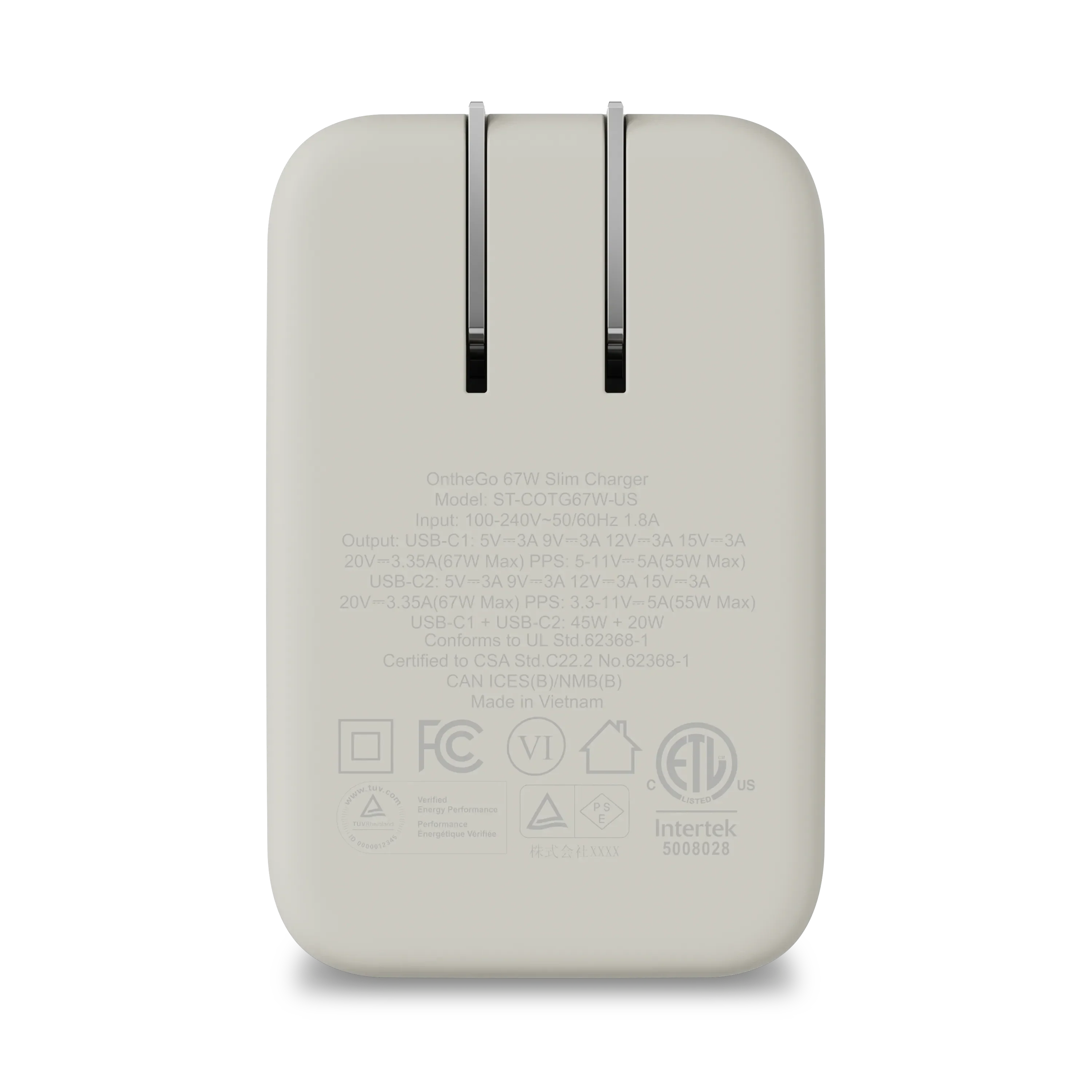 OntheGo™ 67W Slim Wall Charger