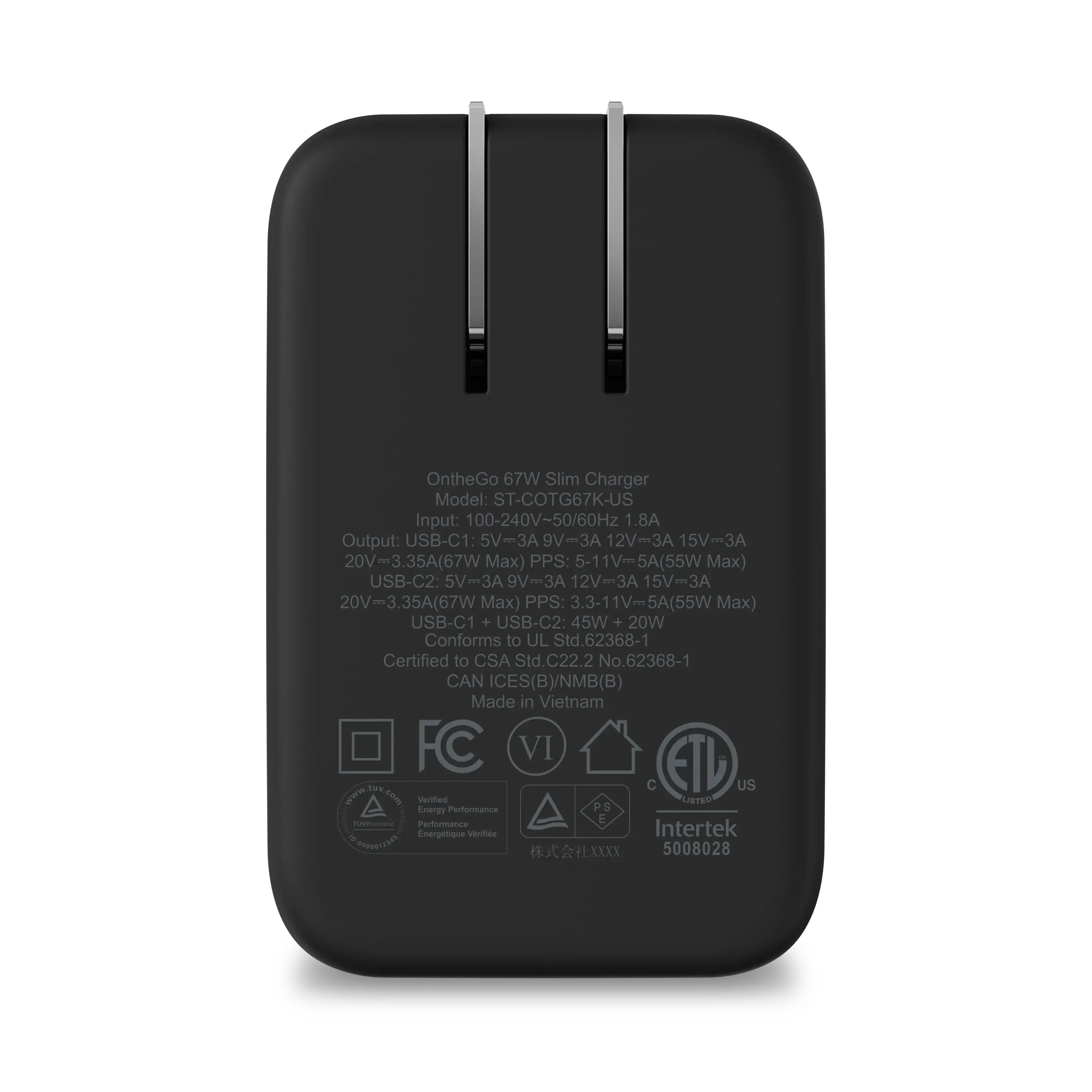 OntheGo™ 67W Slim Wall Charger