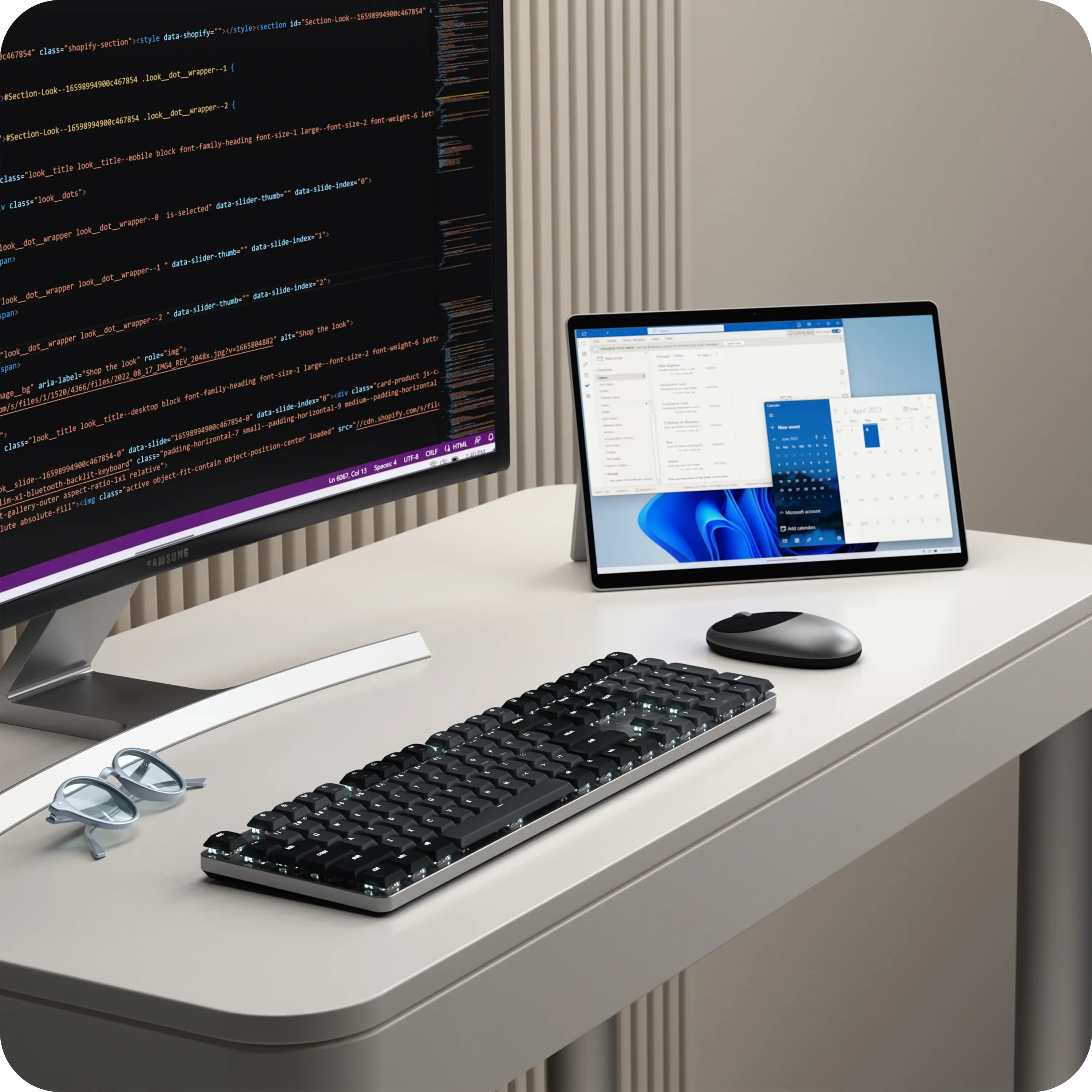 SM3 Slim Mechanical Backlit Bluetooth Keyboard