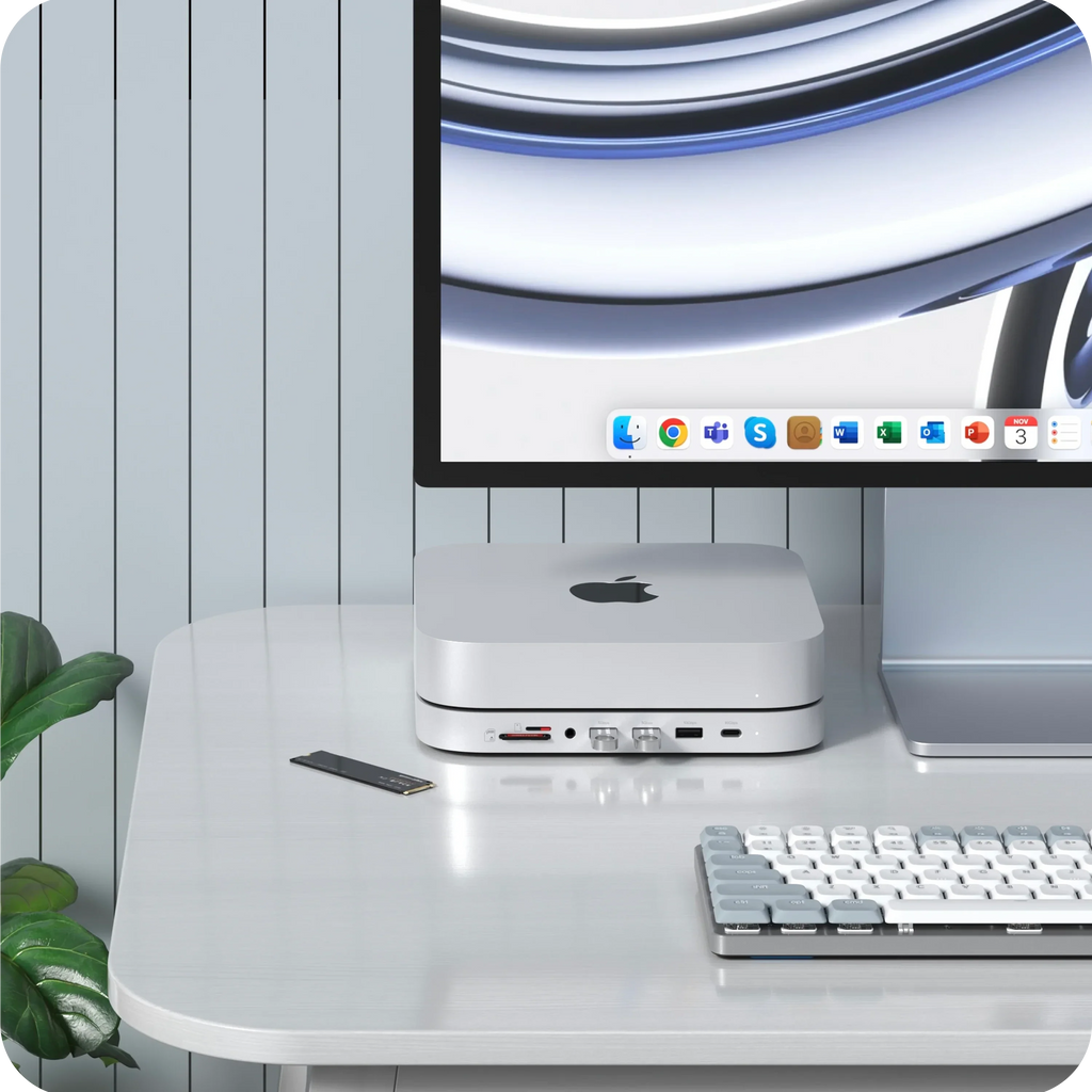 Stand & Hub For Mac Mini / Studio With NVMe SSD Enclosure