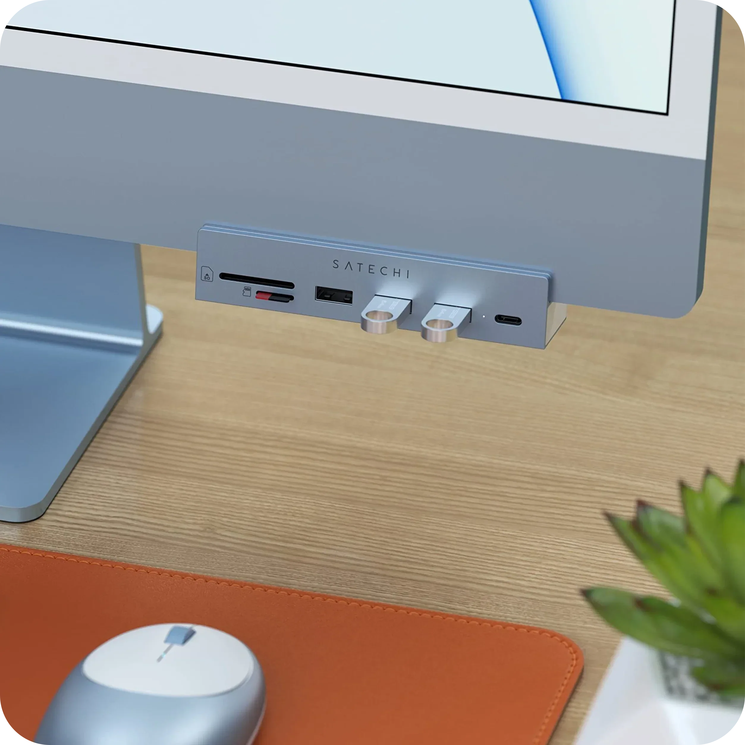 USB-C Clamp Hub for 24-inch iMac