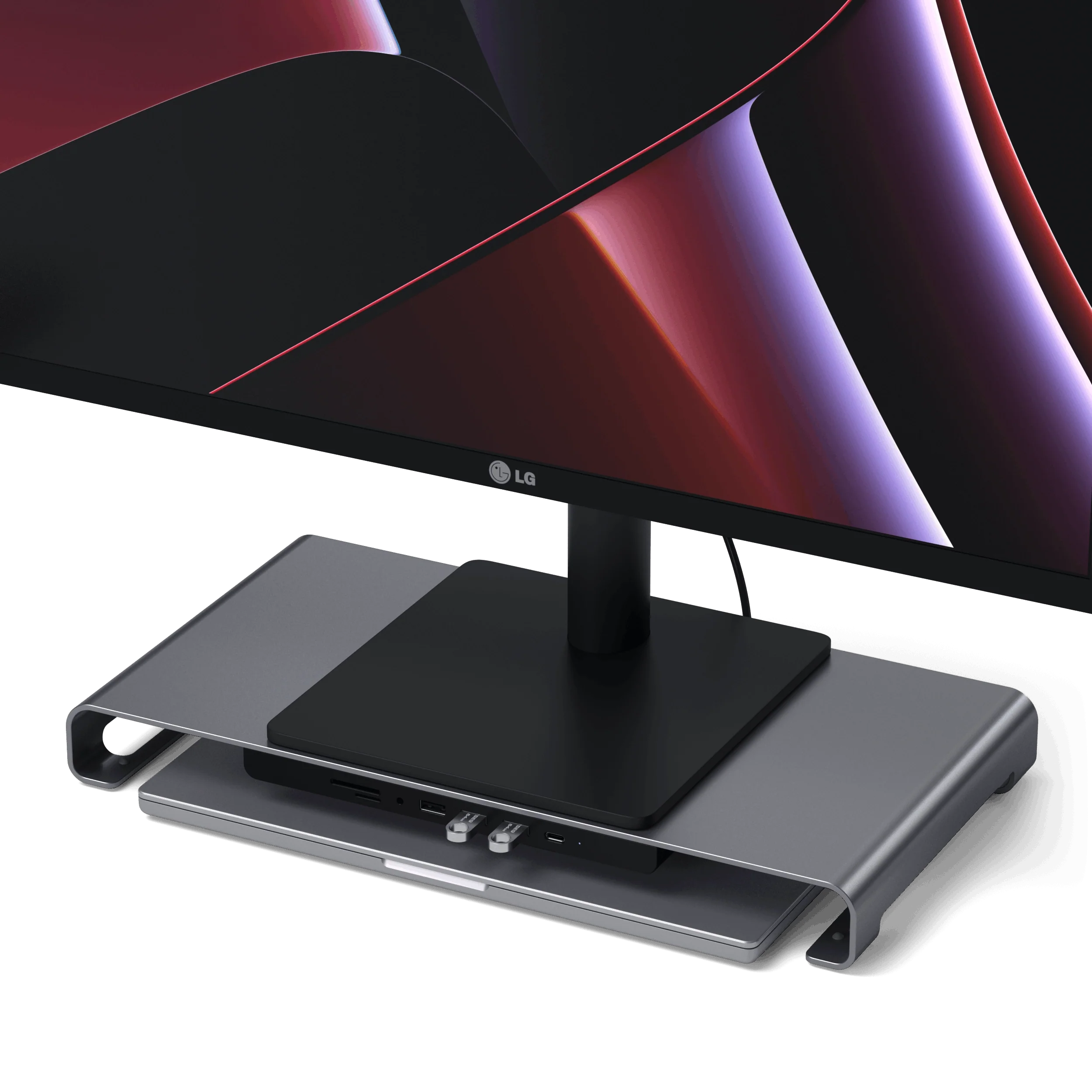 USB-C Monitor Stand Hub XL