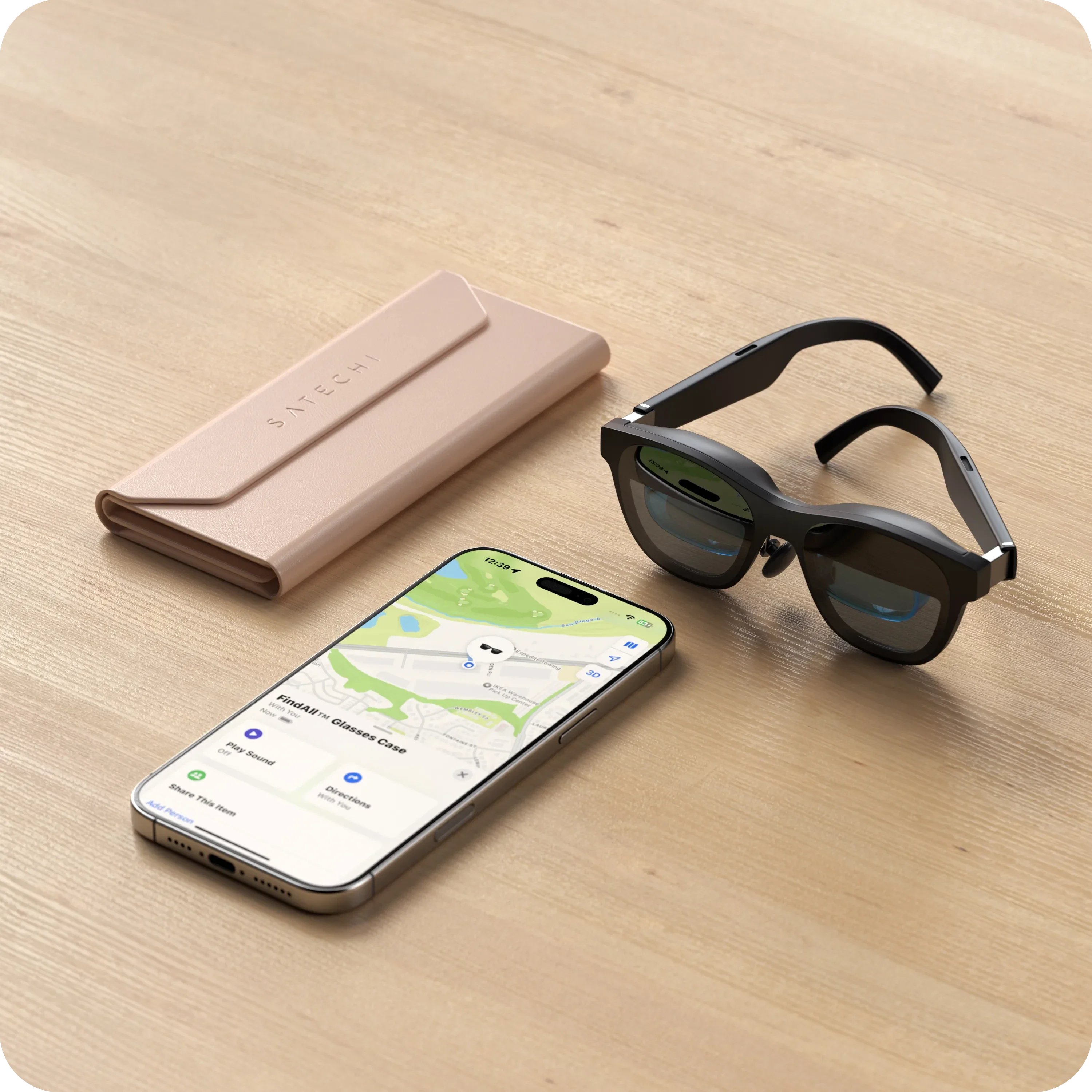 Vegan-Leather FindAll™ Glasses Case