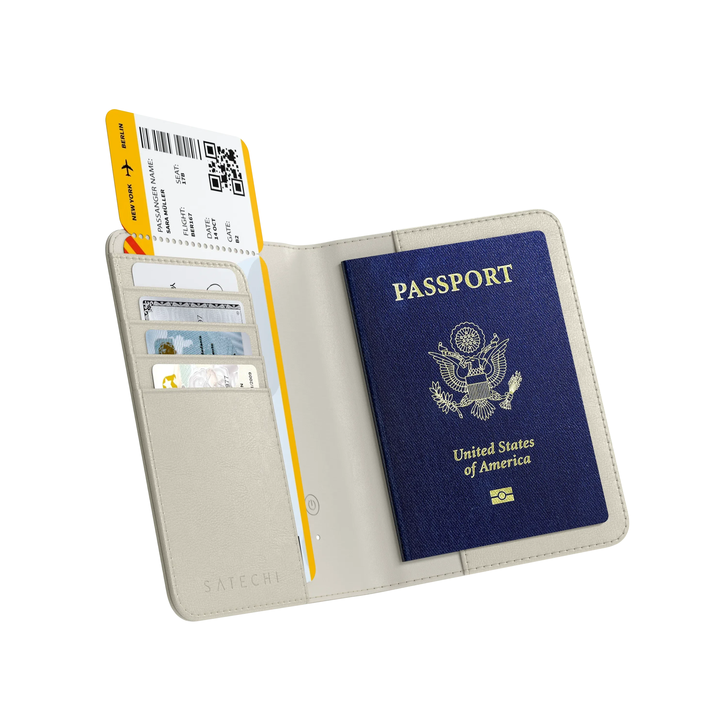 Vegan-Leather FindAll™ Passport Cover