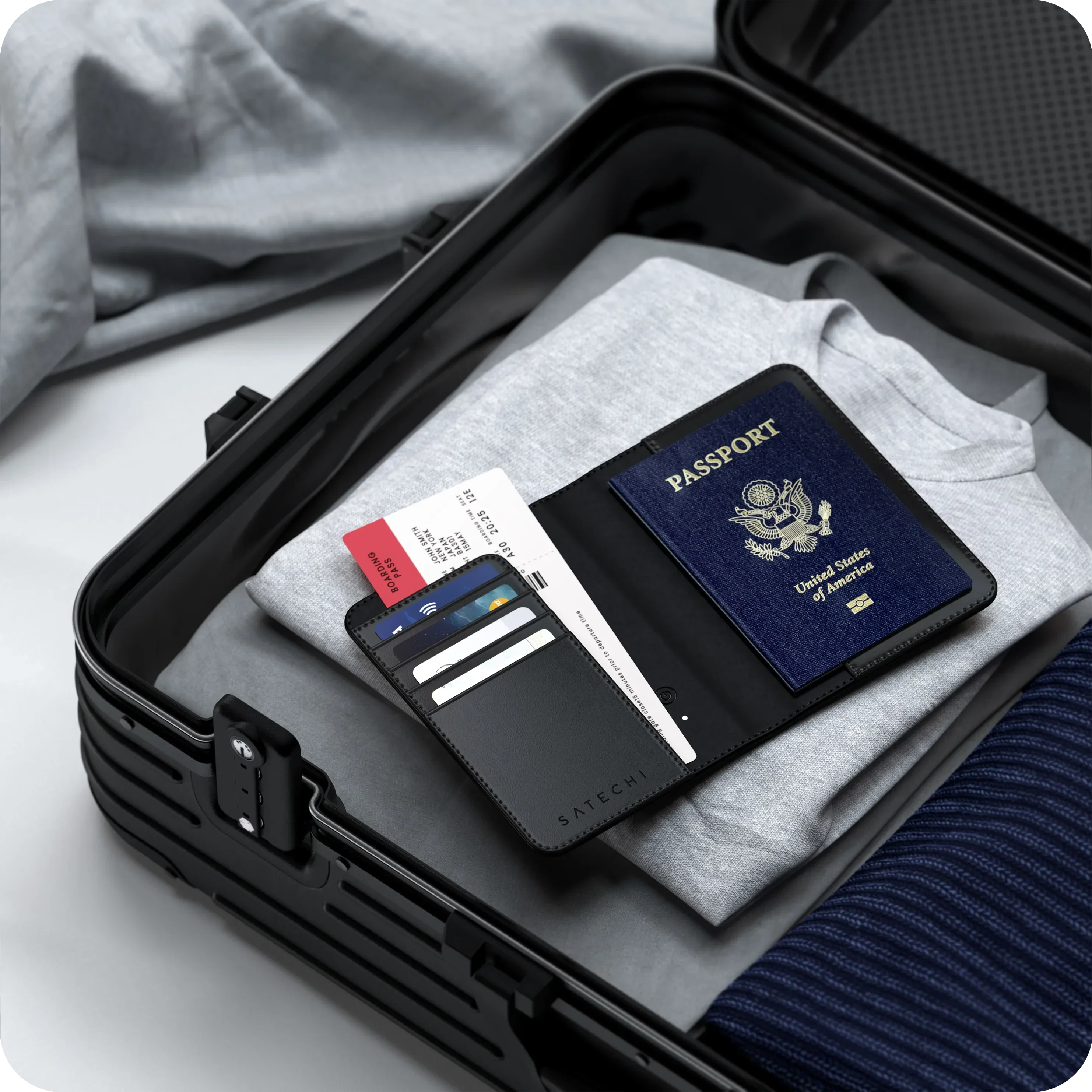Vegan-Leather FindAll™ Passport Cover
