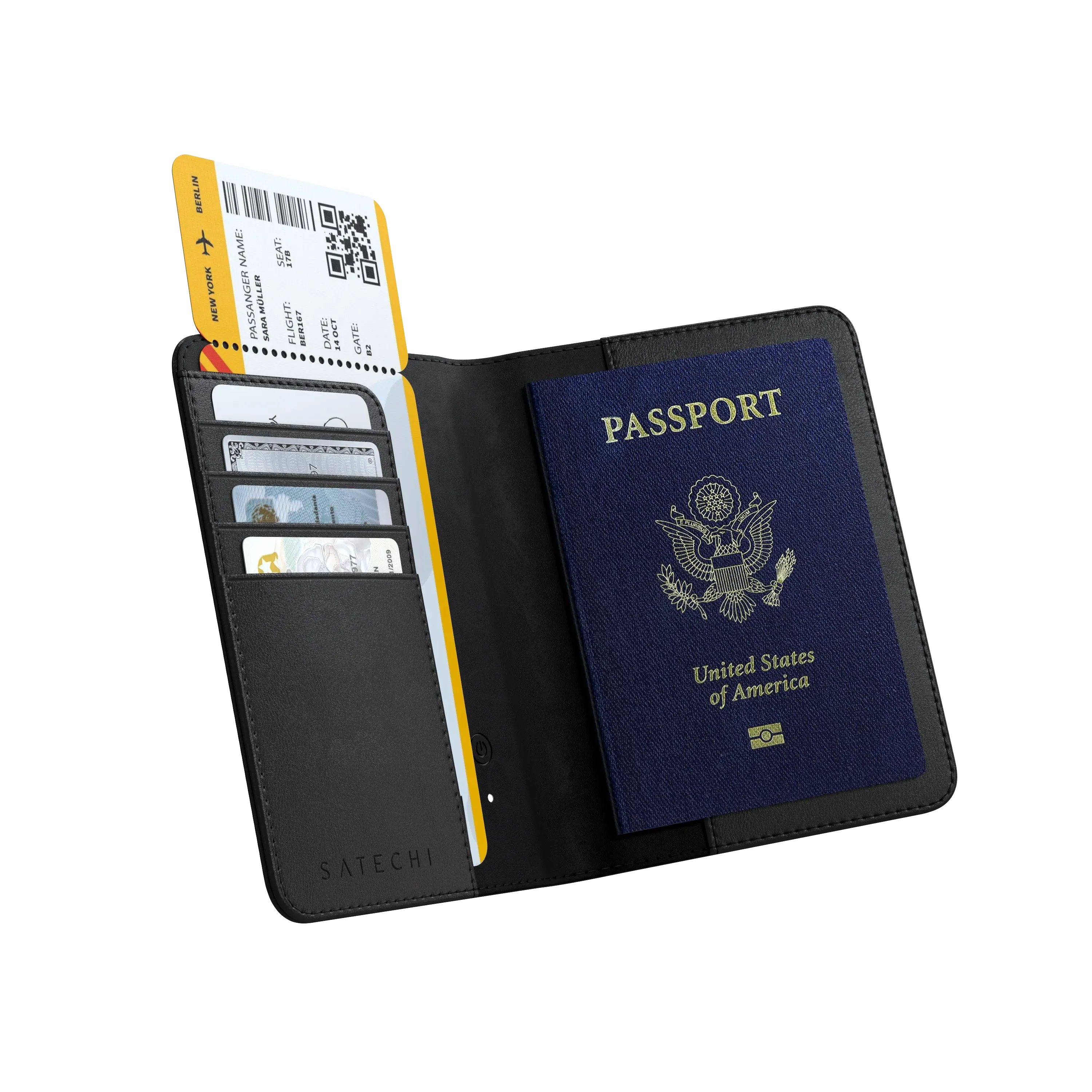 Vegan-Leather FindAll™ Passport Cover
