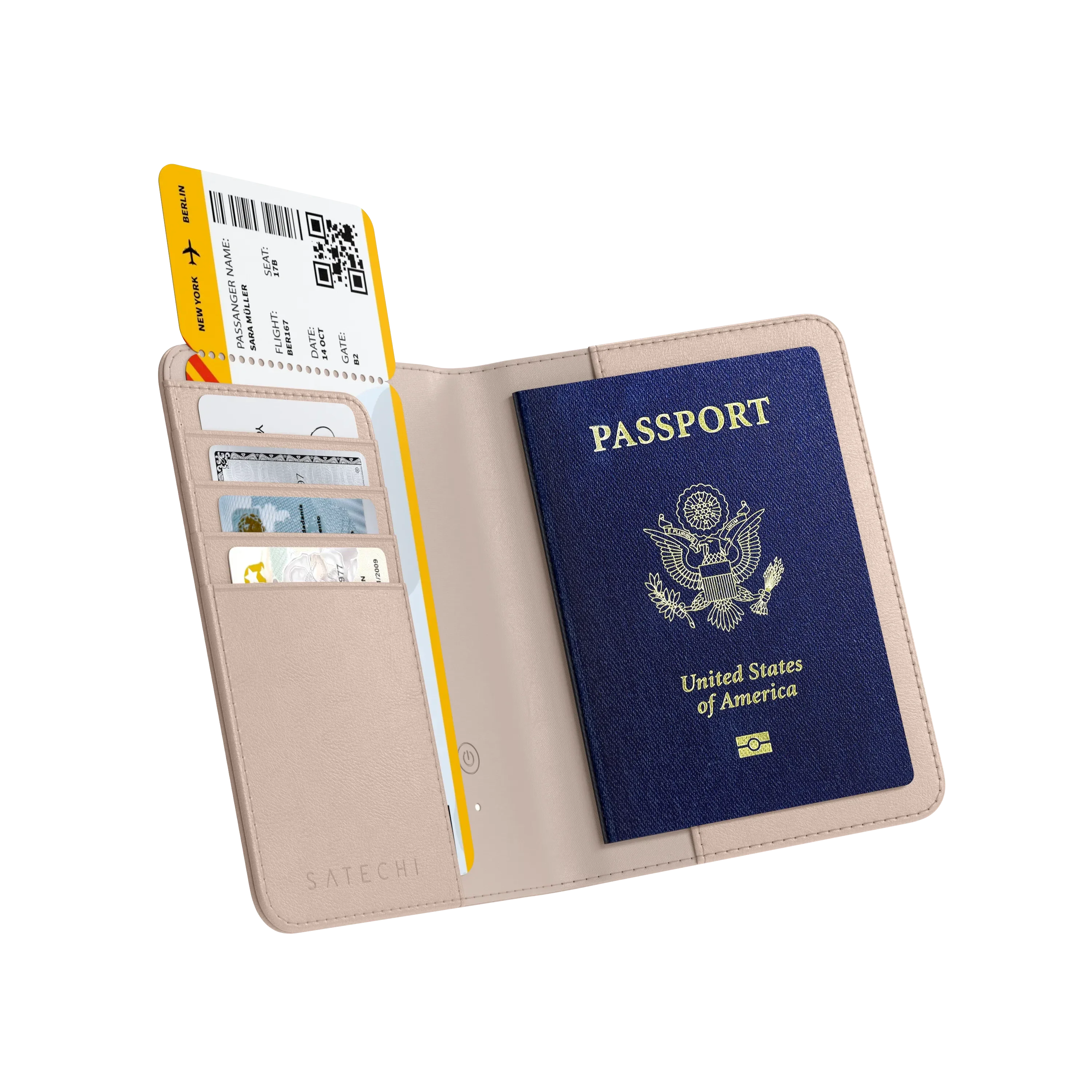 Vegan-Leather FindAll™ Passport Cover