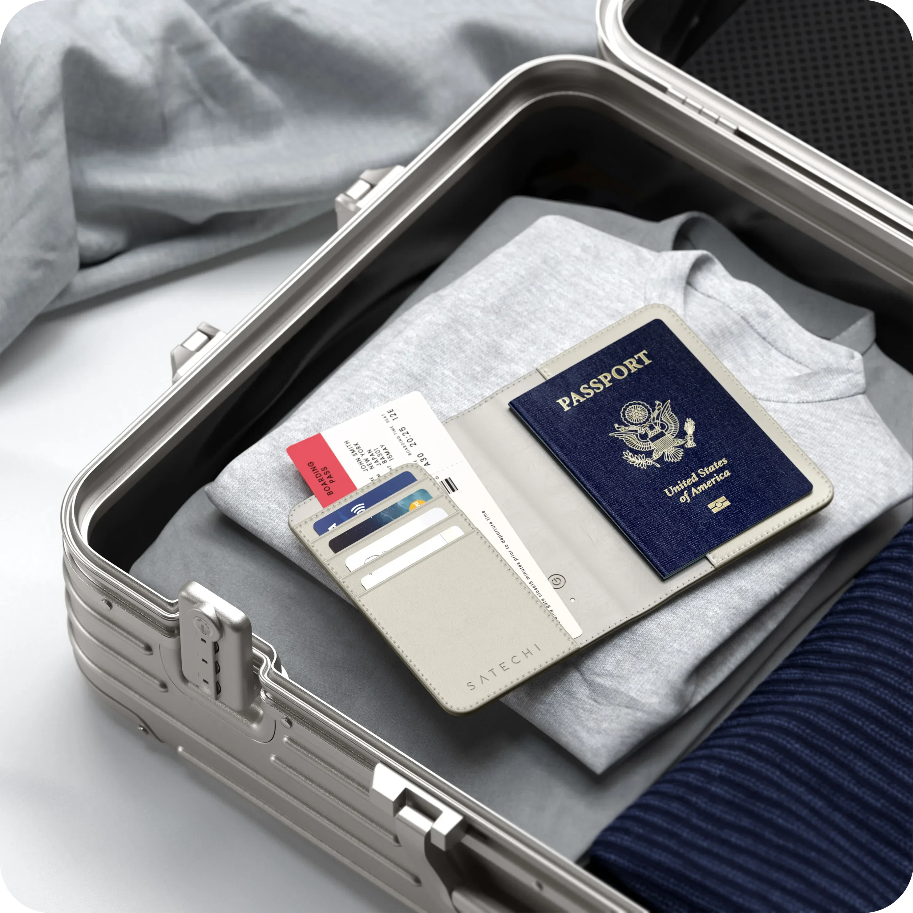Vegan-Leather FindAll™ Passport Cover