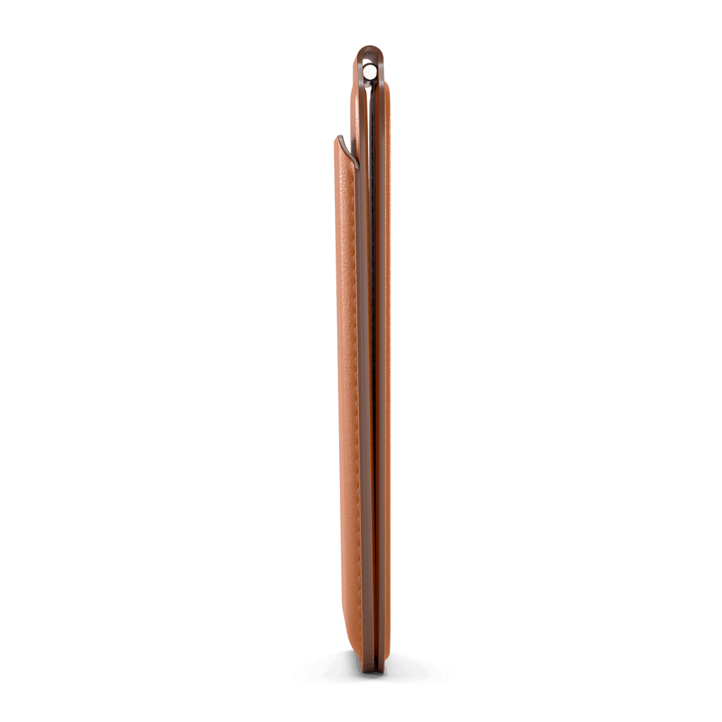 Vegan-Leather Magnetic Wallet Stand