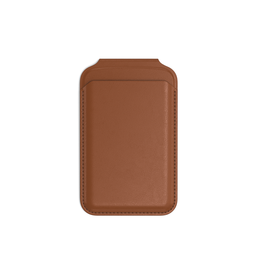 Vegan-Leather Magnetic Wallet Stand