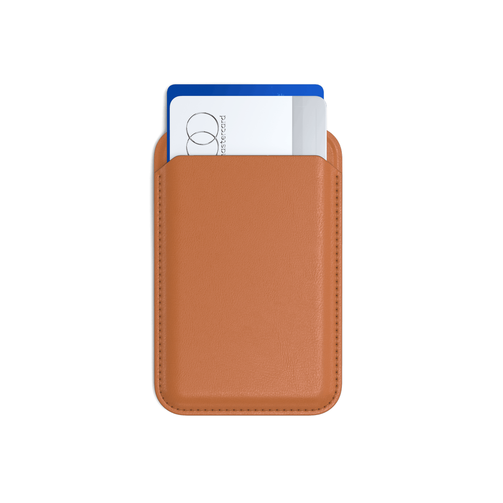 Vegan-Leather Magnetic Wallet Stand