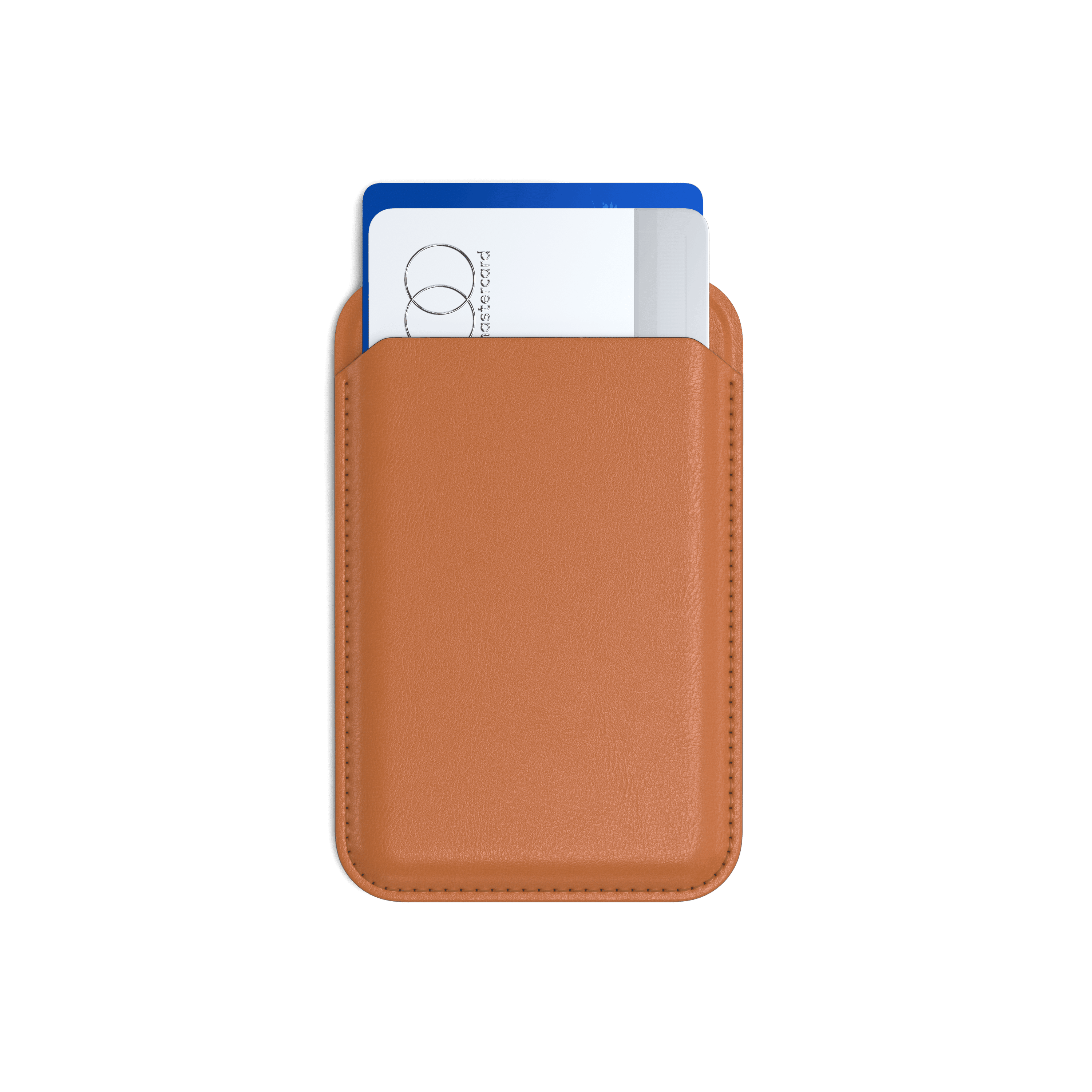 Vegan-Leather Magnetic Wallet Stand