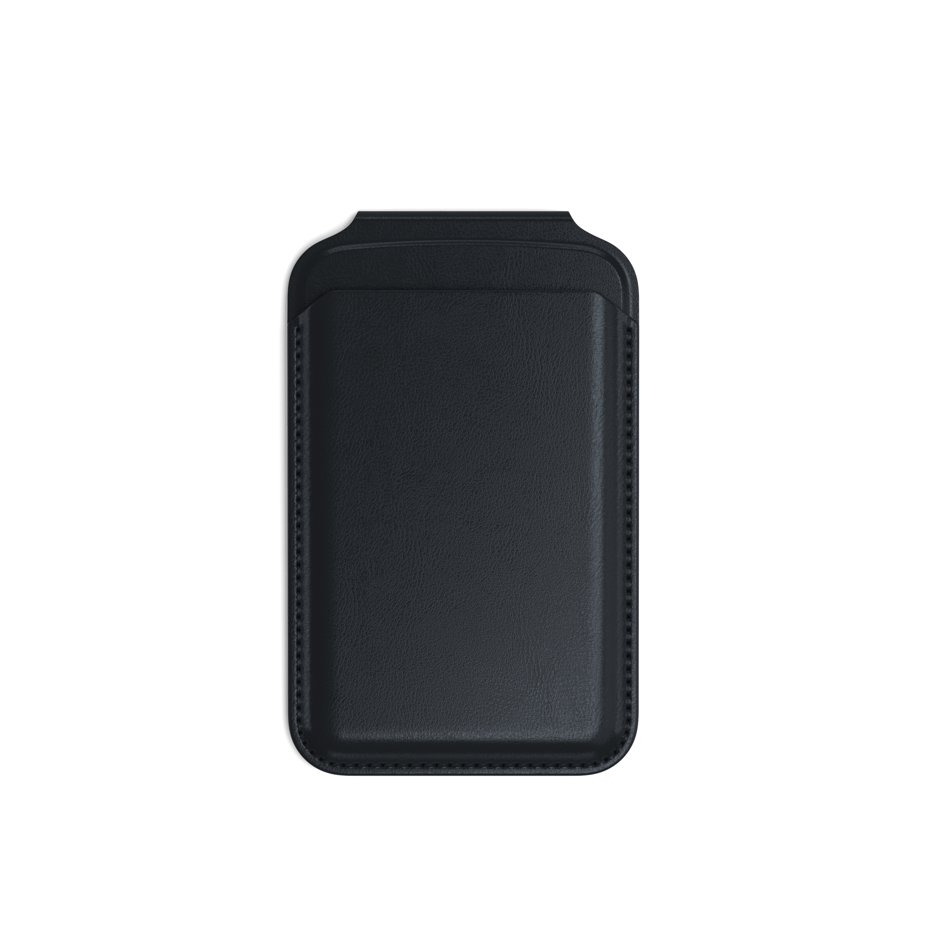 Vegan-Leather Magnetic Wallet Stand