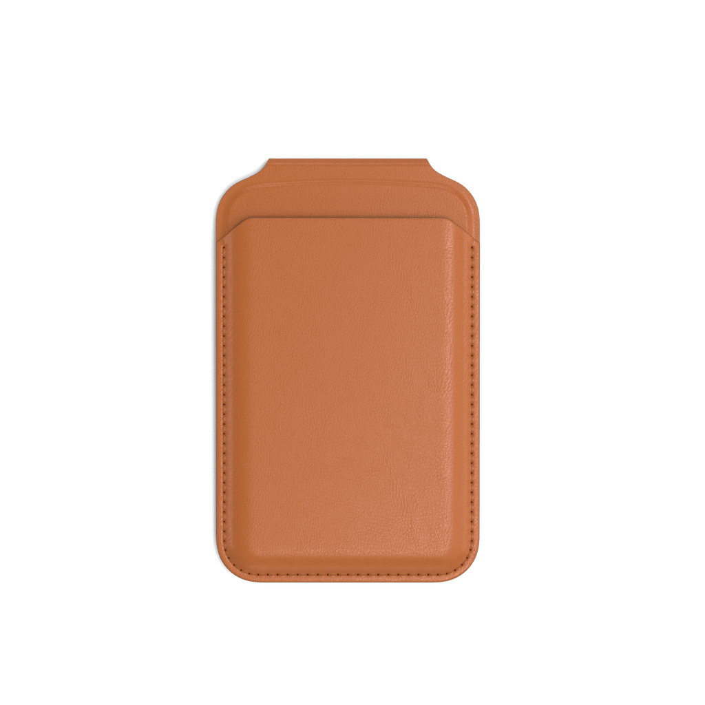 Vegan-Leather Magnetic Wallet Stand