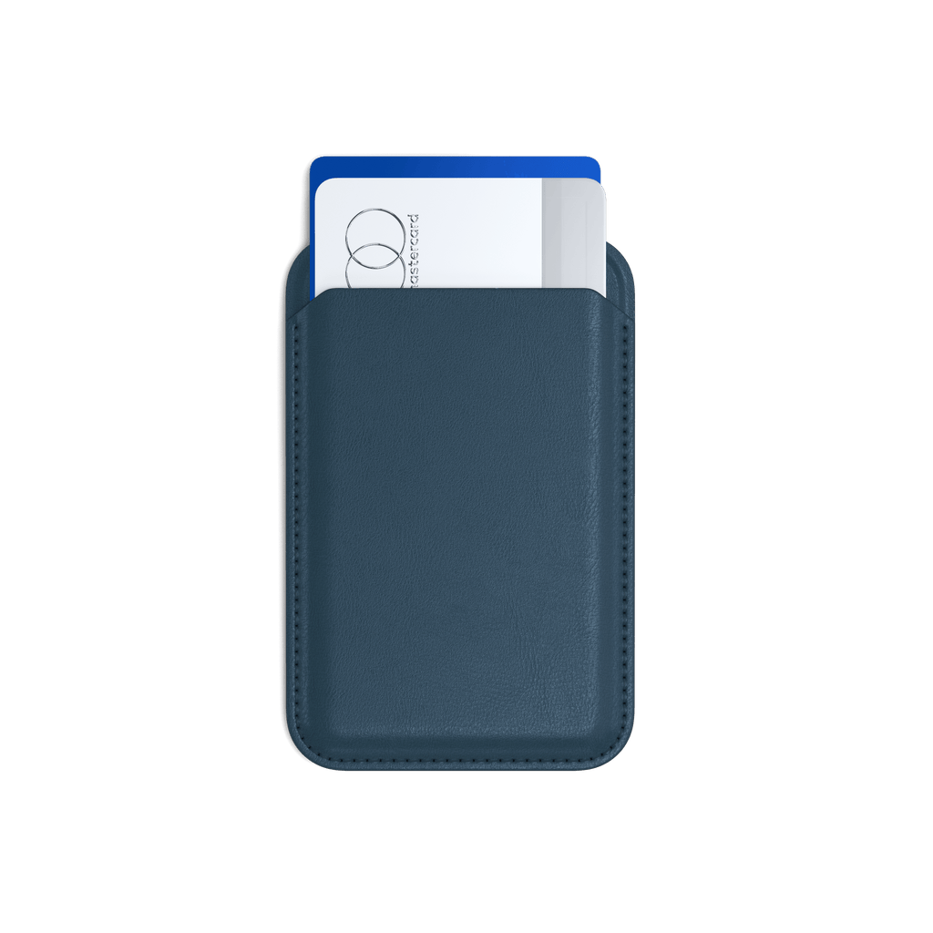 Vegan-Leather Magnetic Wallet Stand