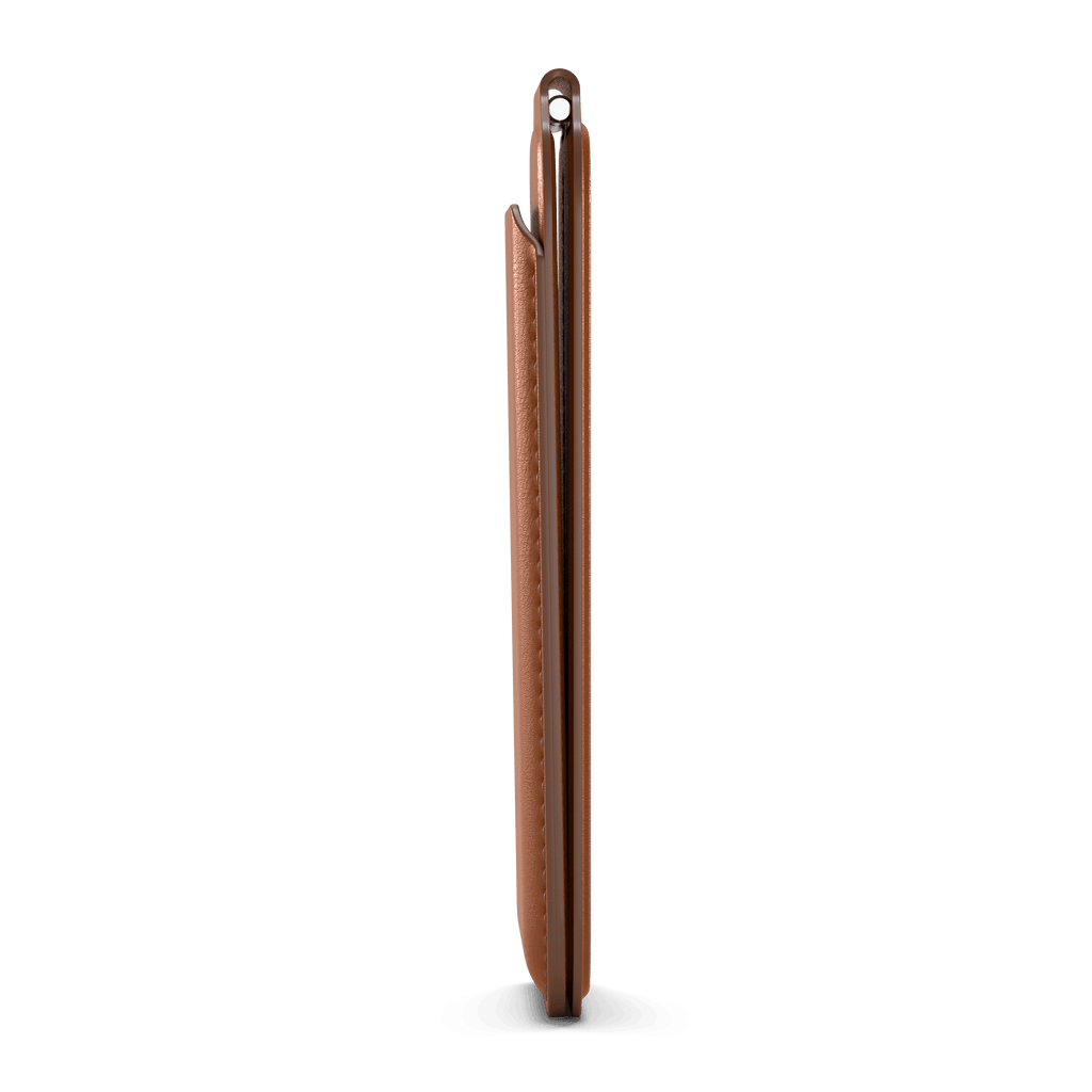 Vegan-Leather Magnetic Wallet Stand