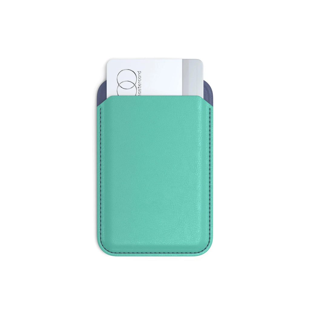 Vegan-Leather Magnetic Wallet Stand